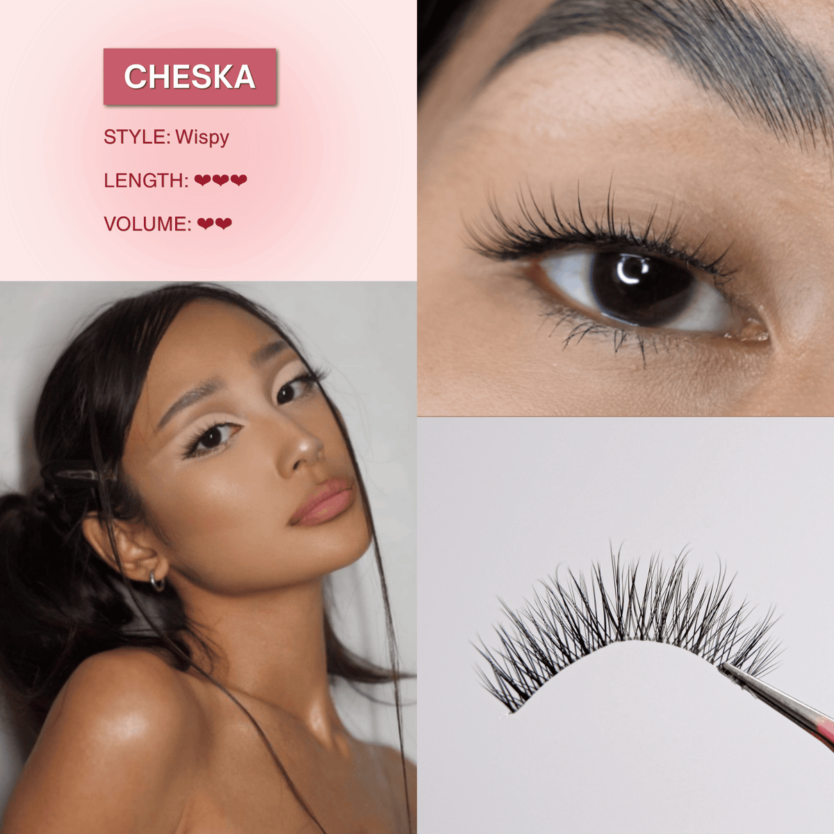 Mega Lash Glair Airy Kit (Lashes + Glue + Brush + Tweezers)