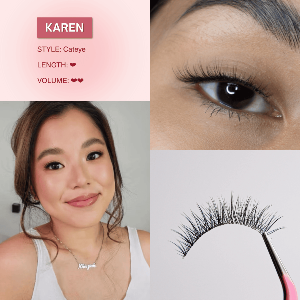 Mega Lash Glair Airy Kit (Lashes + Glue + Brush + Tweezers)