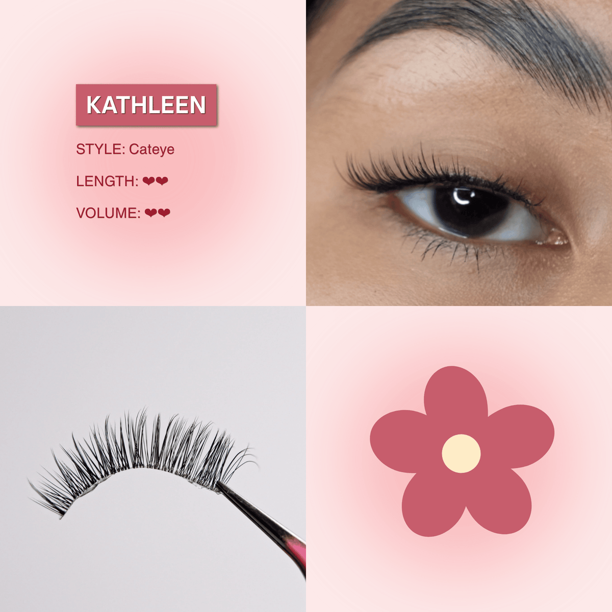 Mega Lash Glair Airy Kit (Lashes + Glue + Brush + Tweezers)