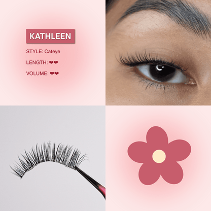 Mega Lash Glair Airy Kit (Lashes + Glue + Brush + Tweezers)