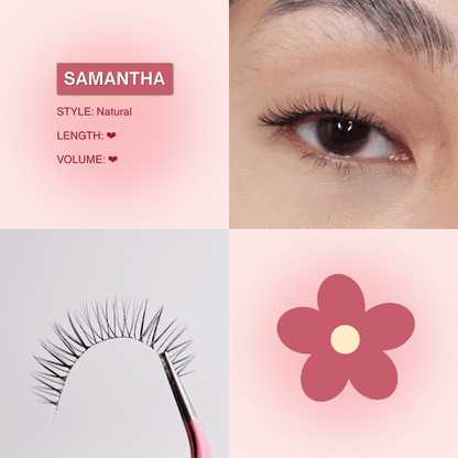 Mega Lash Glair Airy Kit (Lashes + Glue + Brush + Tweezers)
